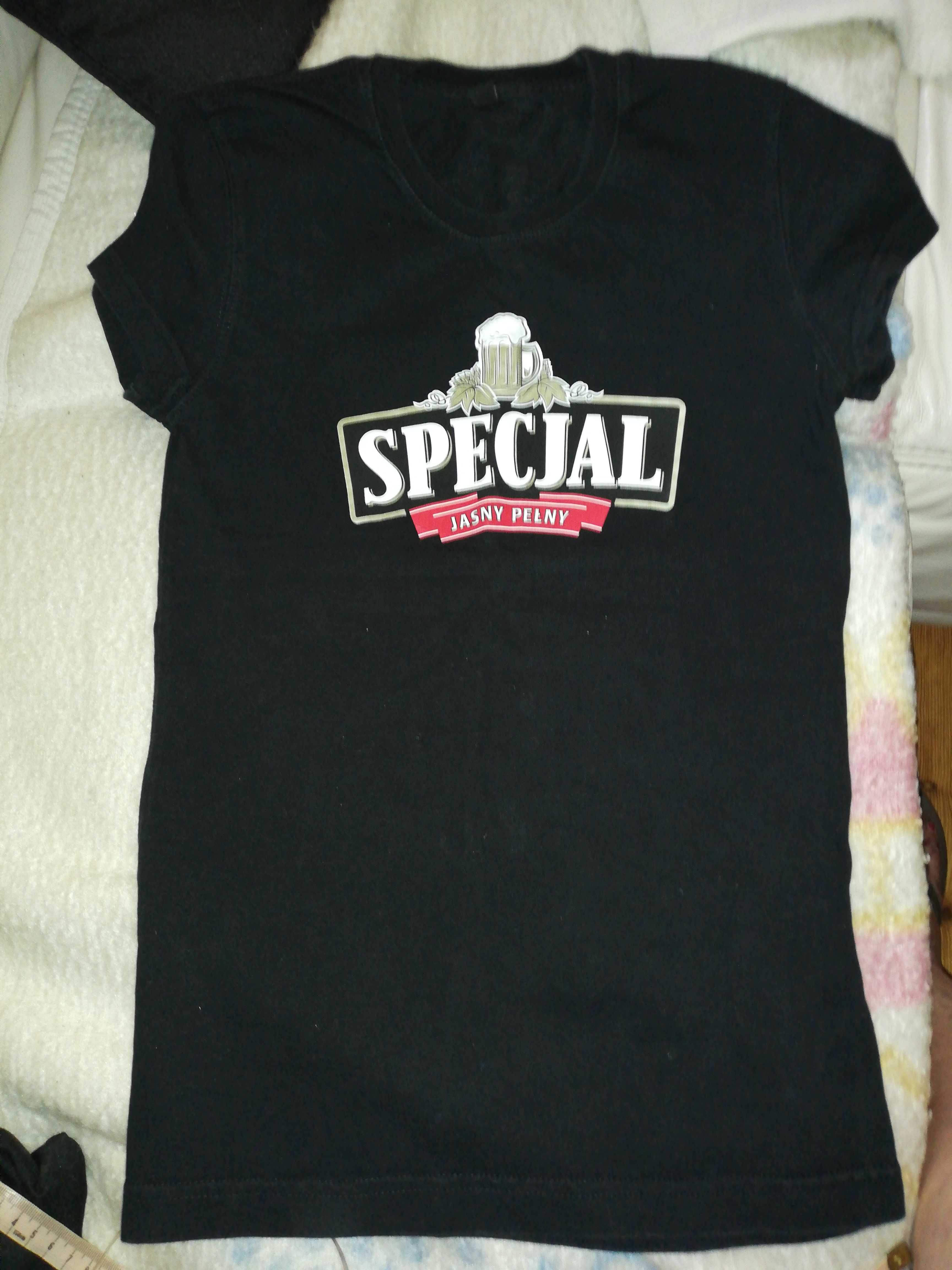 Koszulka S, z logo Specjal Czarny sprzedam