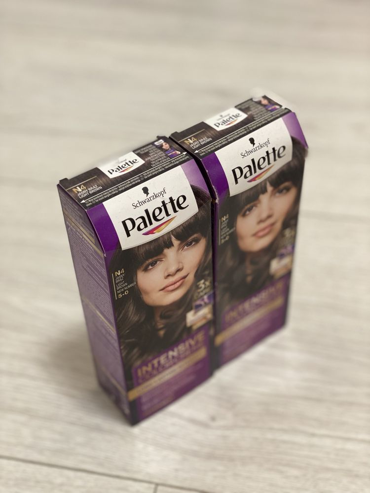 Farba farby Palette Intensive Color Creme N4 jasny brąz