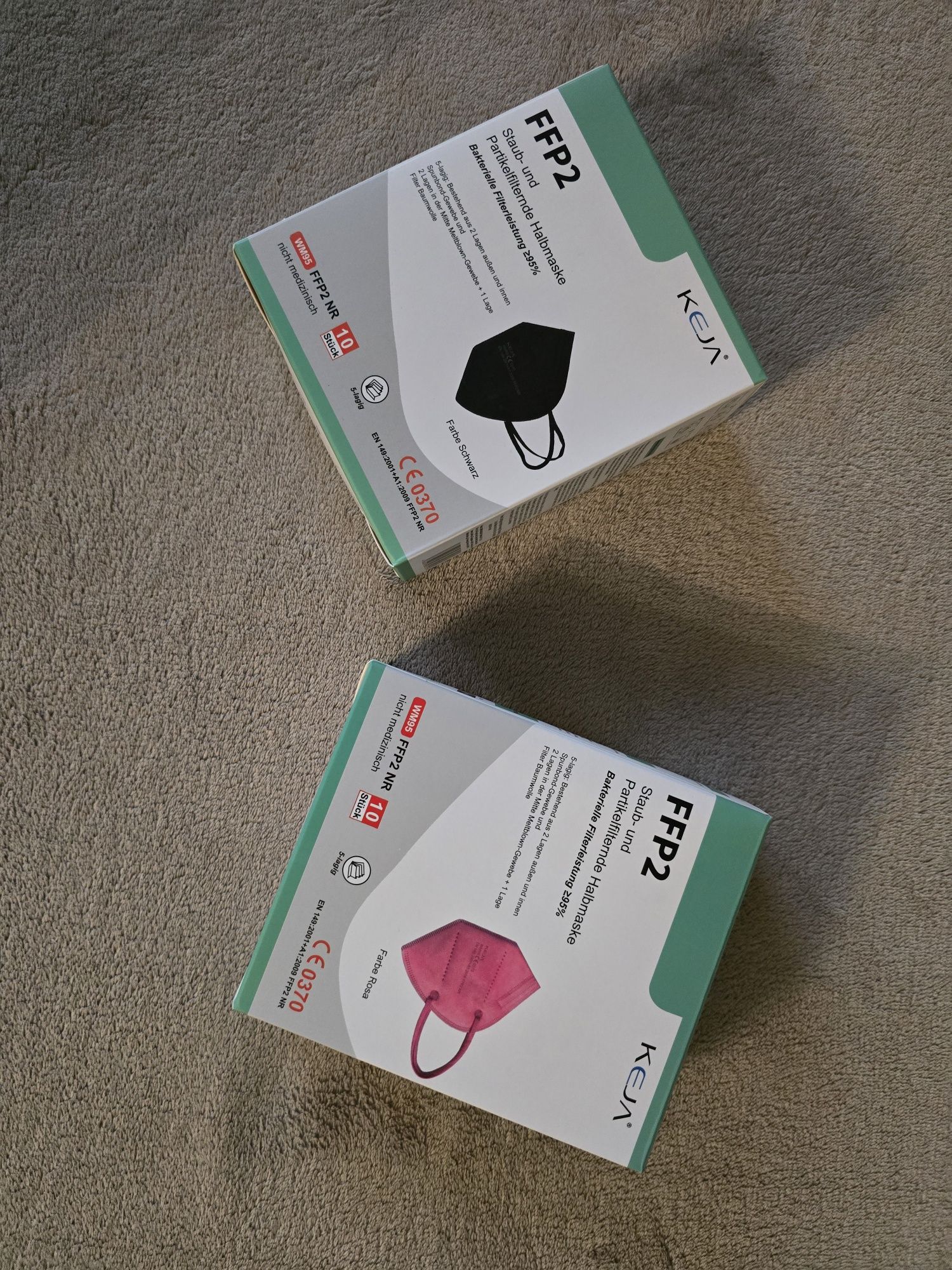 Maska ffp2, przeciwpyłowa, opakowanie 10 szt.