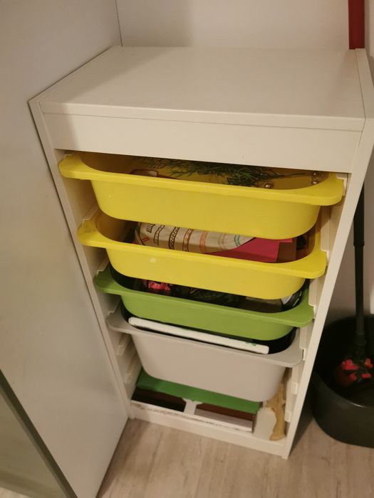 Ikea Trofast regał z pojemnikami stan bdb