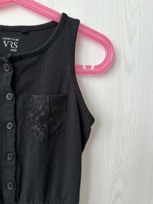 Czarny letni kombinezon VRS Kids 116