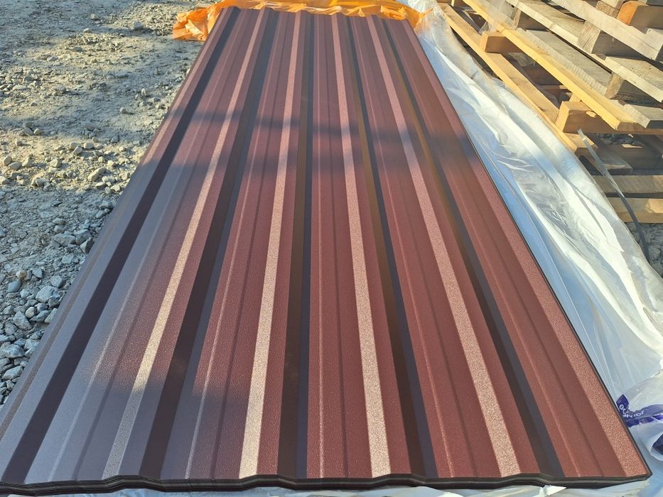 GR.0.50 Blacha Trapezowa BRĄZ MAT Garaż,Elewacje,Altana II-Gat od reki