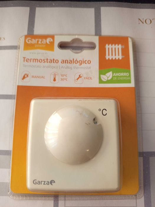 Termostato analógico Garza novo na caixa