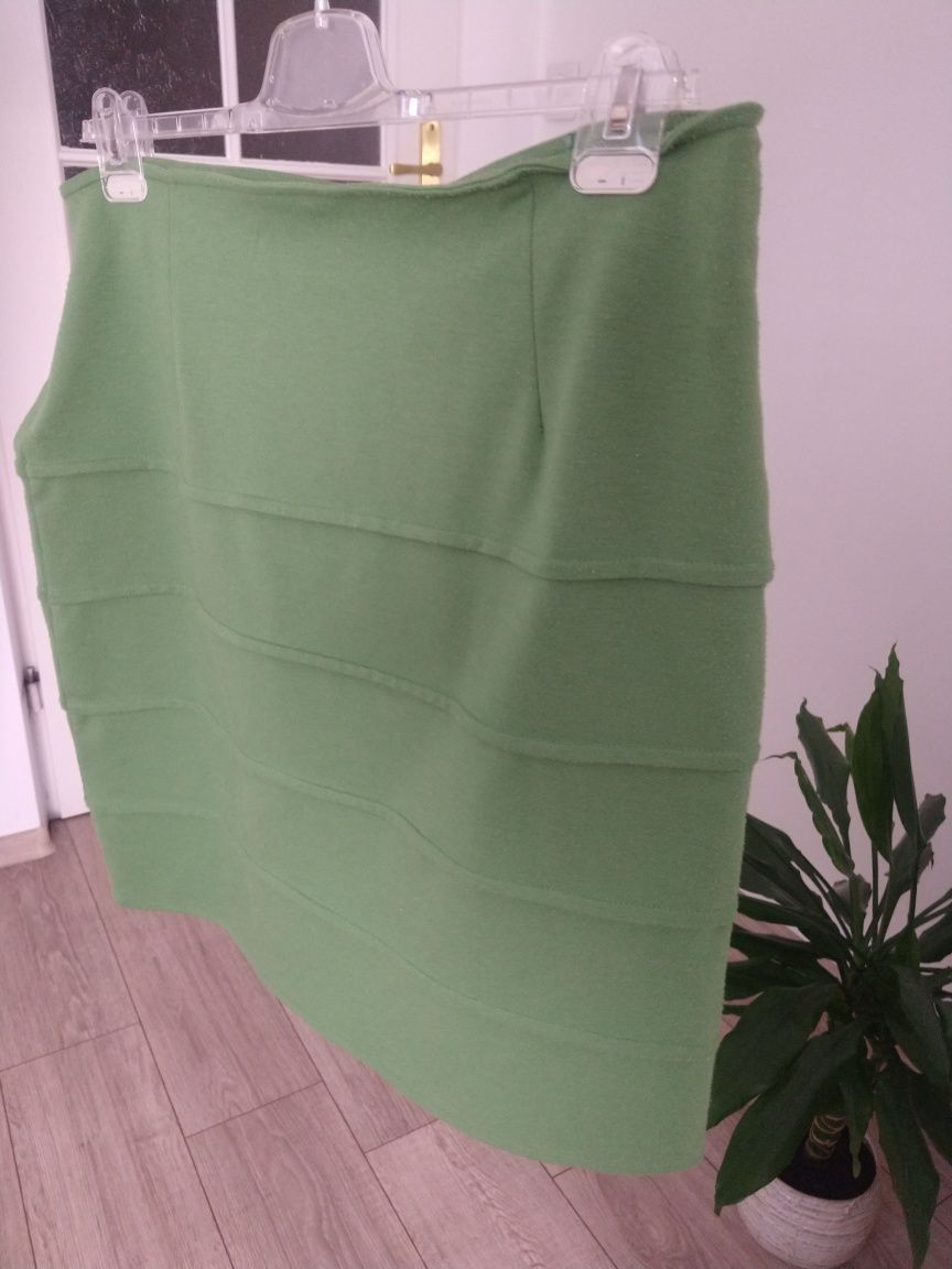 Charles Vögele zielona spódniczka dopasowana obcisła ołówkowa 46 xl XX