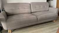 Sofa kanapa wersalka rozkładana 4os. szara z pojemnikiem 240x100