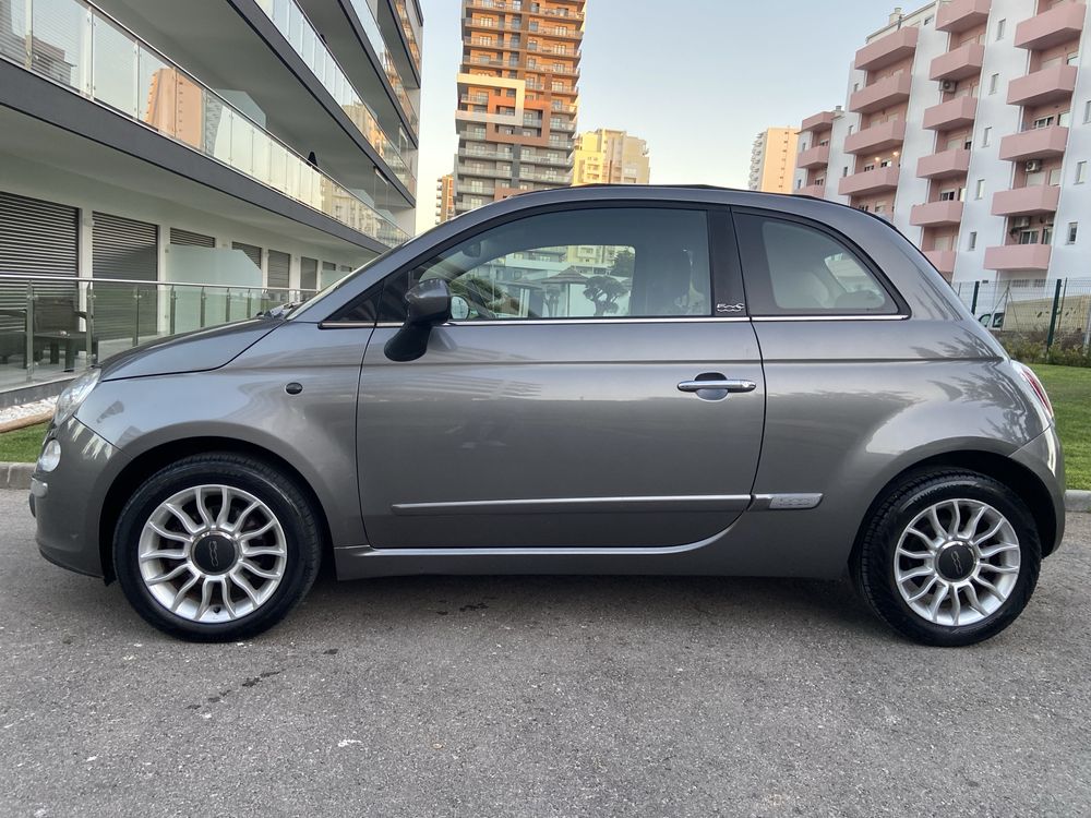 Fiat 500 Cábrio • 76 mil km • AUTOMÁTICO • Bancos Couro • 1.4 • 100 cv