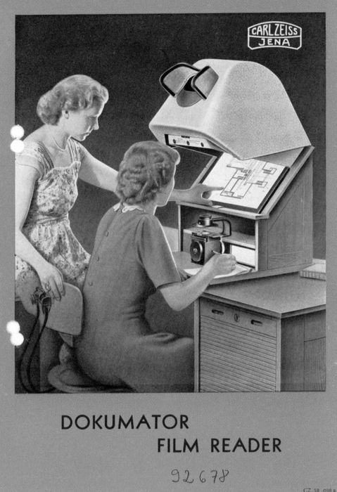 CARL ZEISS JENA DOKUMATOR - Antigo e Raro Visualizador de Microfilmes