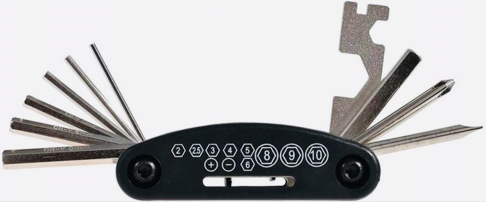 Zestaw naprawczy multitool rowerowy podsiodłówka