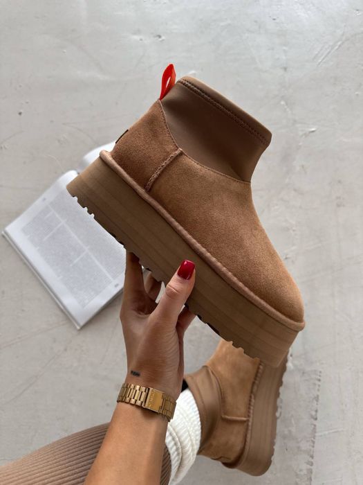 Черевики чоботи Уггі UGG Classic Mini Dipper Chestnut діппер