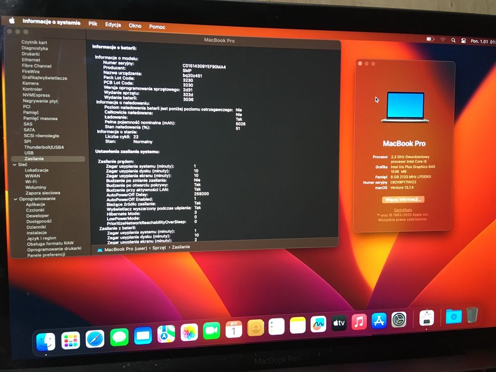 Macbook Pro 13 A1708 uszkodzony port