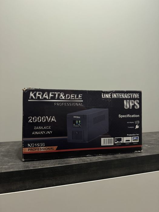 Джерело безперебійного живлення (1200 Вт) LCD Kraft & Dele KD1930