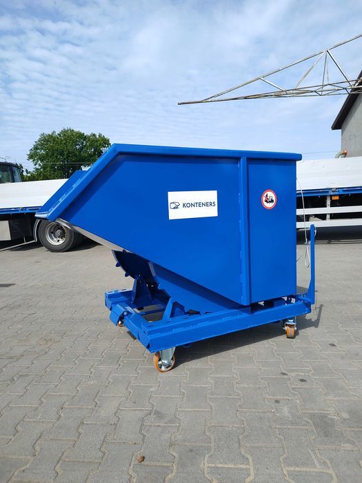 Kontener samowyładowczy koleba do wózka widłowego 1m3 / pojemnik