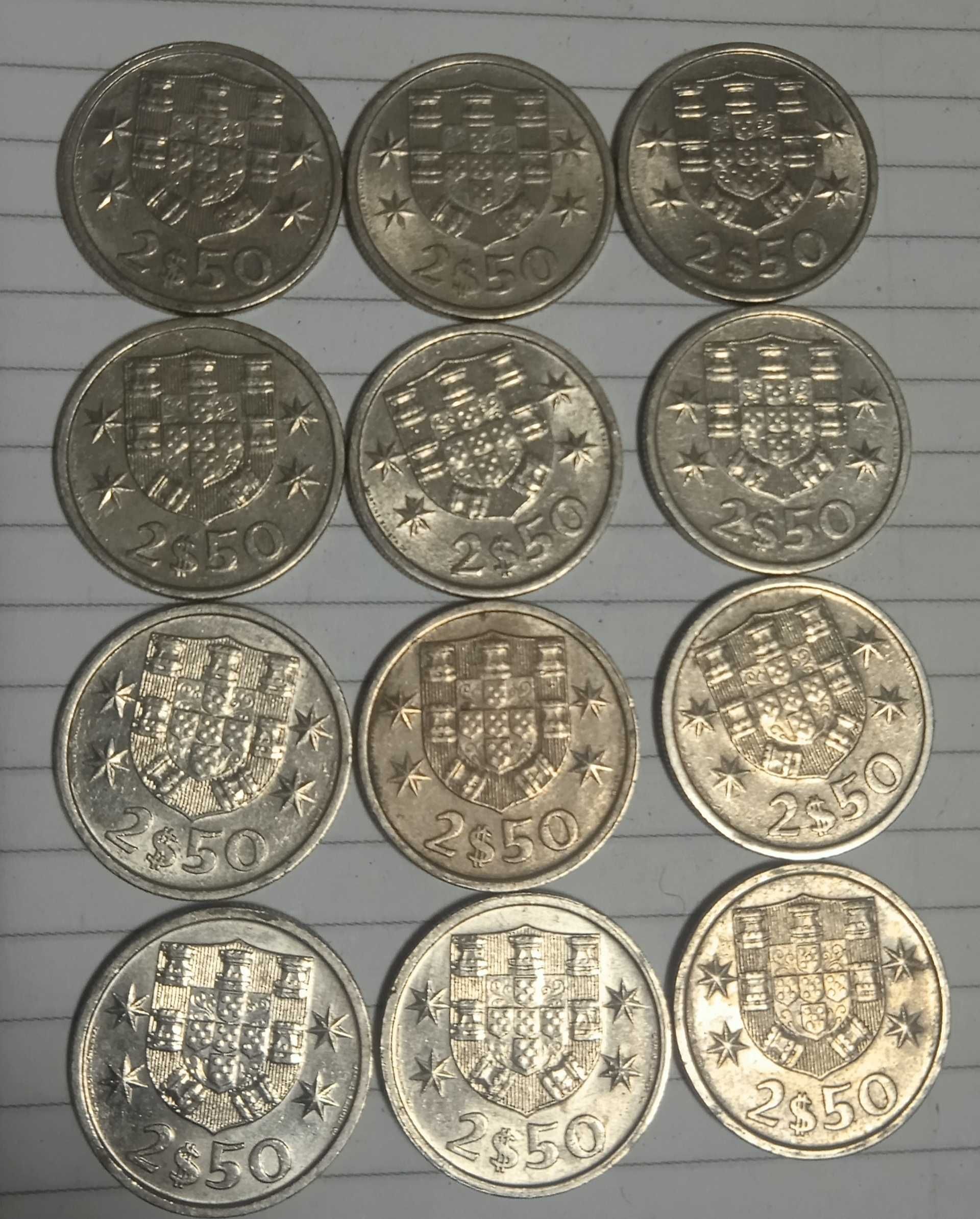 moedas 2,5 escudos. Lote 12. Ano 1985