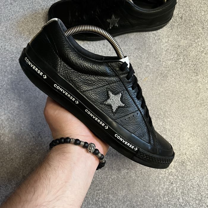 Кеди Converse One Star оригінальні чоловічі шкіряні кросівки конверс