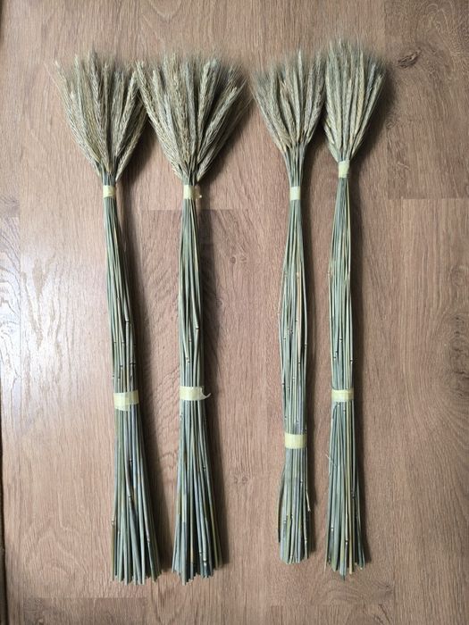 Льон колоски пшениці жита сухоцвіти для декору