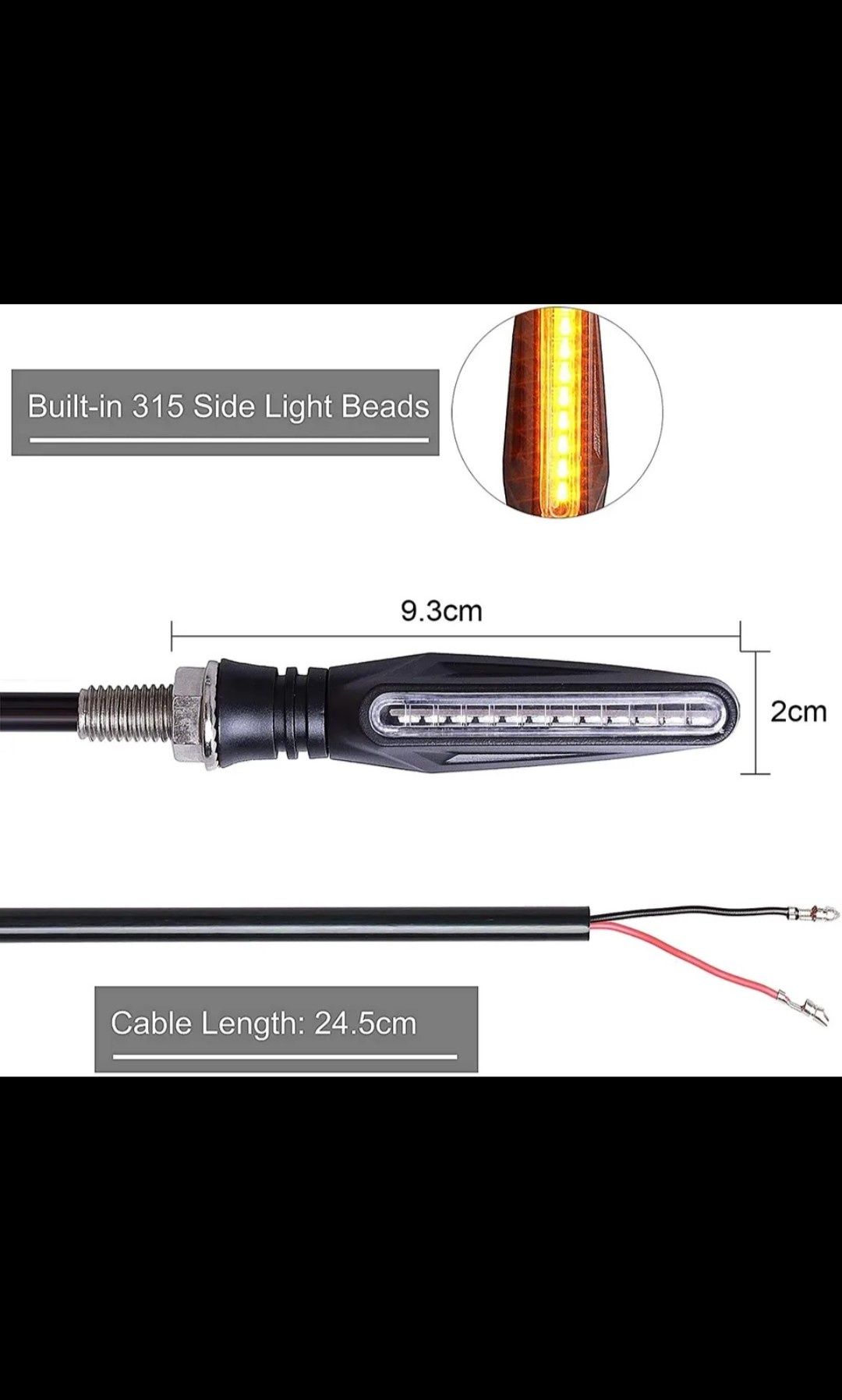 Piscas Led moto sequênciais