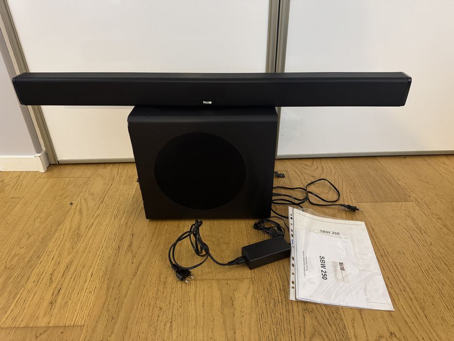 Magnat SBW 250, soundbar + subwoofer aktywny, bluetooth, 3x HDMI, bass