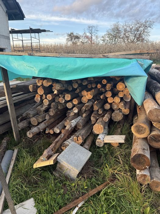 Stemple budowlane po jednej budowie