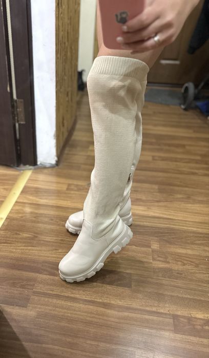 Жіночі демісезонні сапожки високі/ботфорти