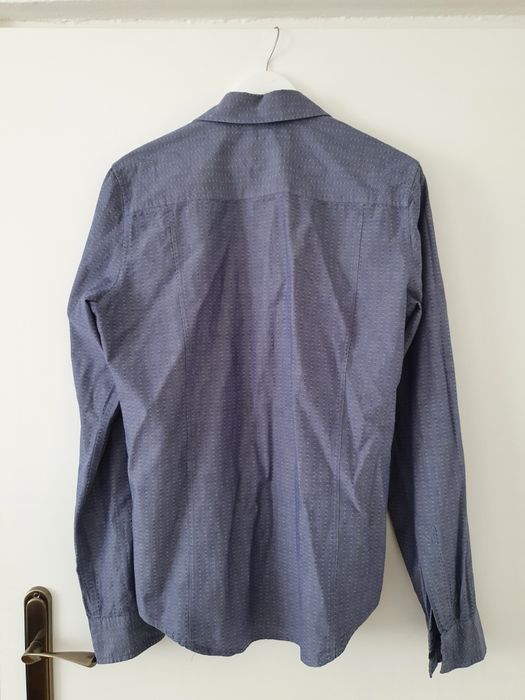 Niebieska koszula męska Calvin Klein 100% bawełna jeans