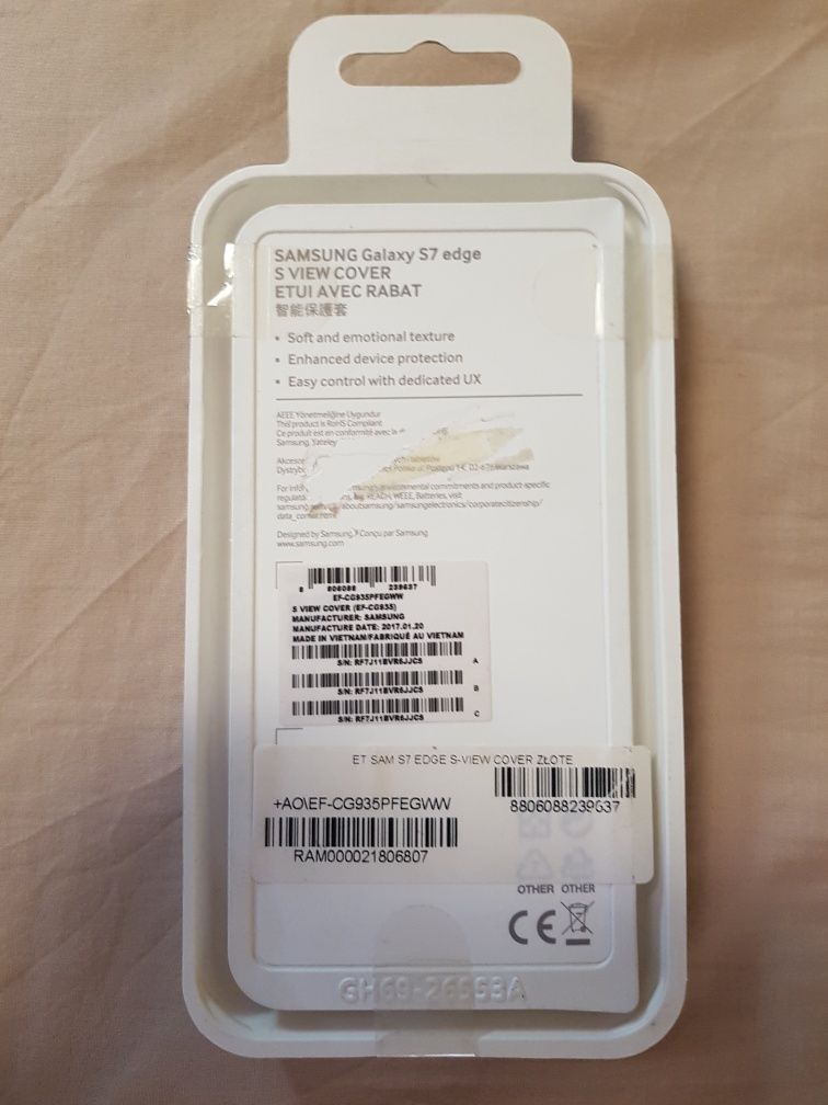 Samsung Galaxy S7 Edge S View Cover nowe oryginalne etui futerał case