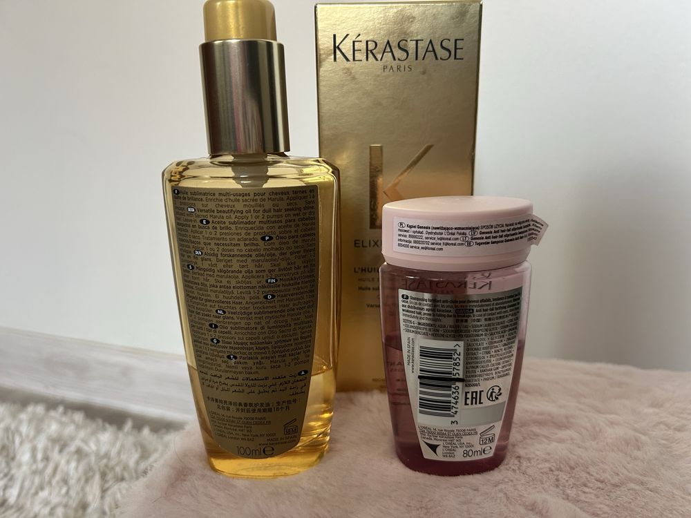Kerastase olejek elixir ultime oraz szampon genesis