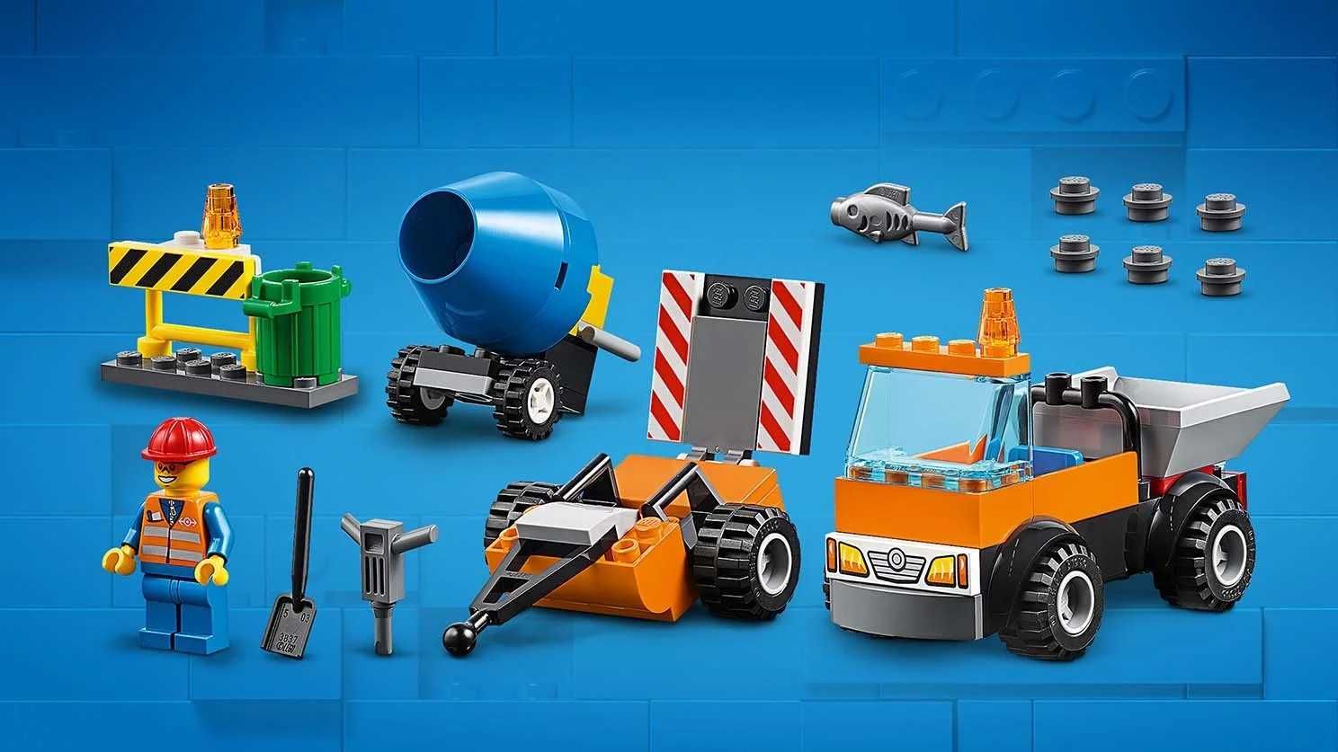 LEGO Juniors 10750 - Samochód robót drogowych - Komplet 100%