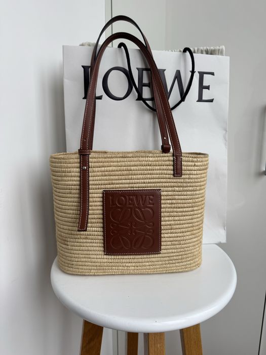 Сумка з рафії бежева жіноча Loewe оригінал