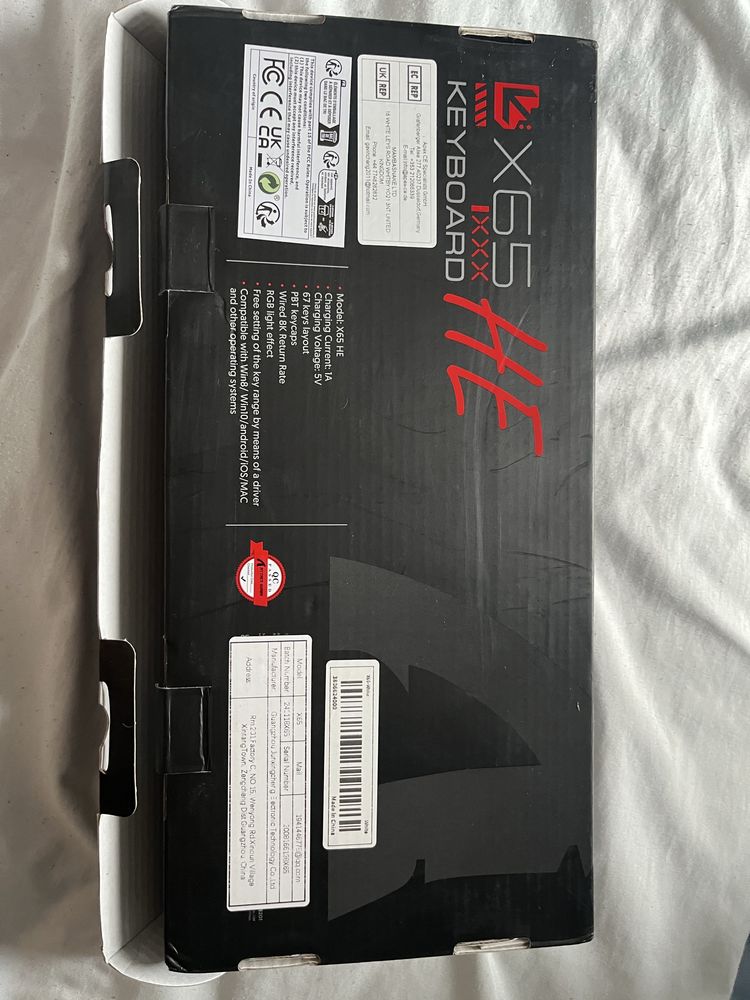 Attack shark X65 HE Keyboard Магнитна 8000hz