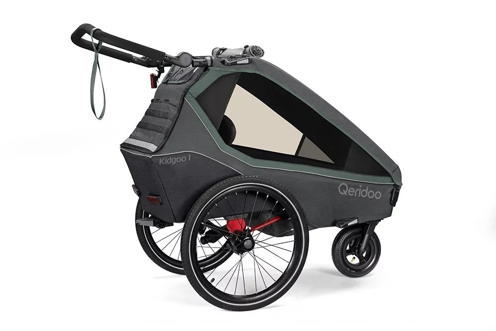 przyczepka rowerowa Qeridoo Kidgoo 1 Ivy Green