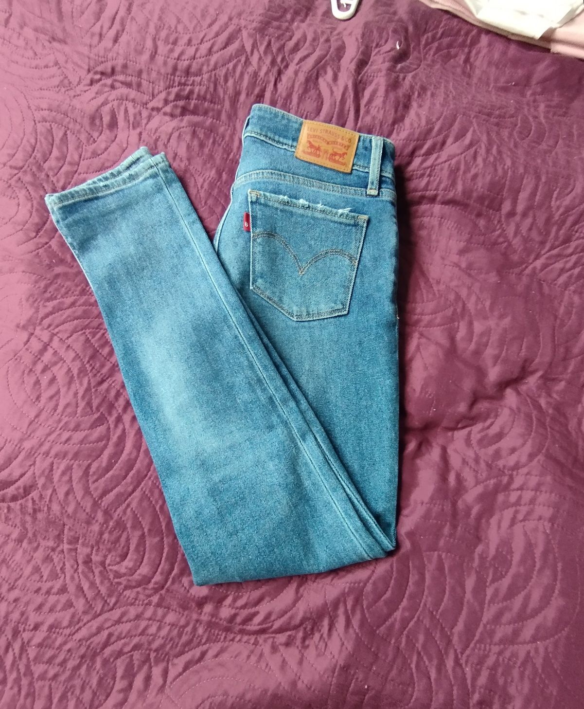 Jeansy skinny Levi's 712 slim roz 25