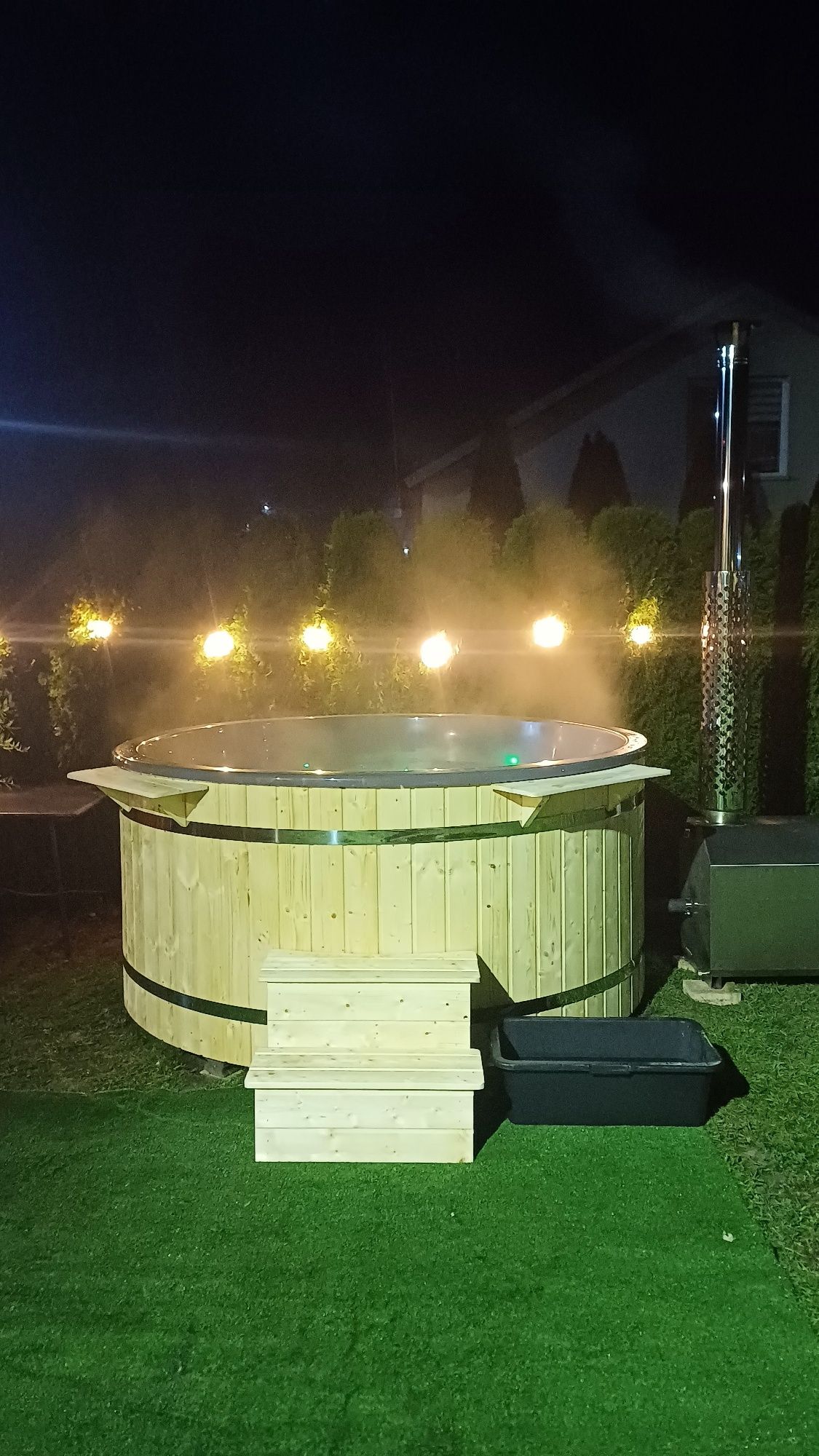 Bania,Balia ogrodowa z hydromasażem.Sr.200cm