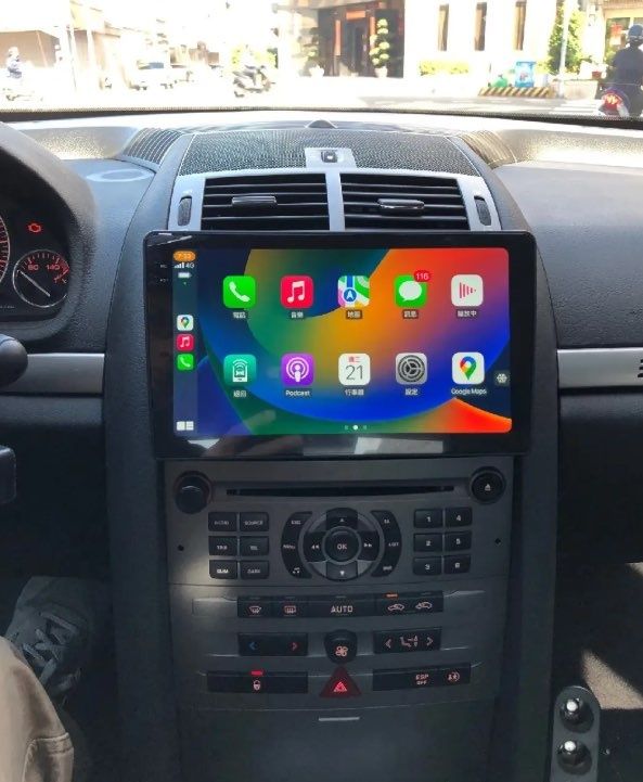 Магнитола peugeot 407 android, под камеру заднего вида