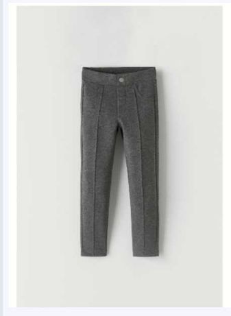 Плотные теплые трикотажные штаны леггинсы Zara  размер  152 146