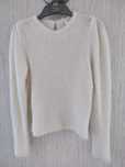 Sweter ZARA kremowy 140