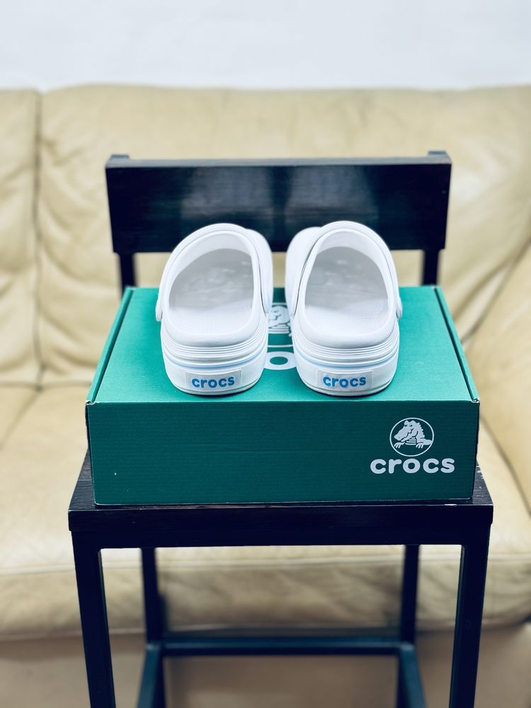 Кроксы женские белые на платформе Новинка 2024 все цвета Crocs, сабо