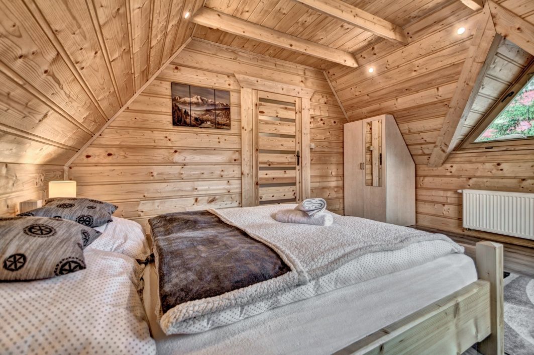 Domki z kominkiem i widokiem na góry Pokoje Noclegi w górach Sauna Spa