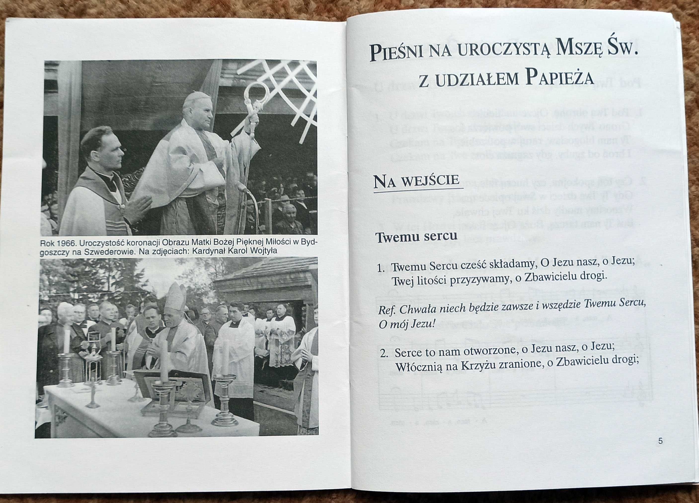 Śpiewnik Pielgrzyma Jan Paweł II  Bydgoszcz 7 czerwca 1999 roku