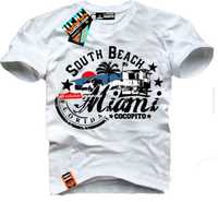 Miami South Beach Cocopito Wear 6 rozmiarów męska koszulka Wakacje