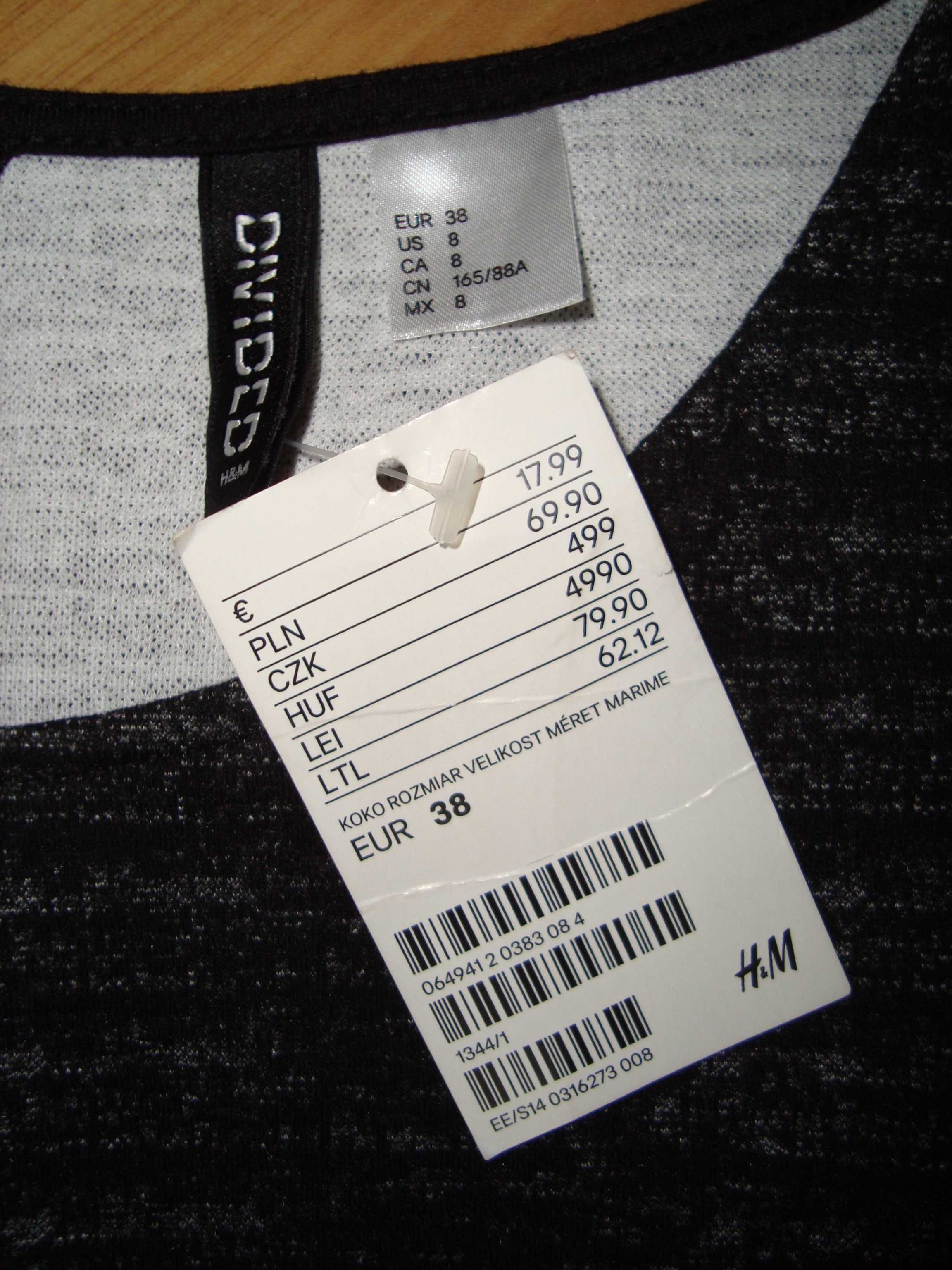 nowa sukienka H&M jesień/zima rozmiar 36/38