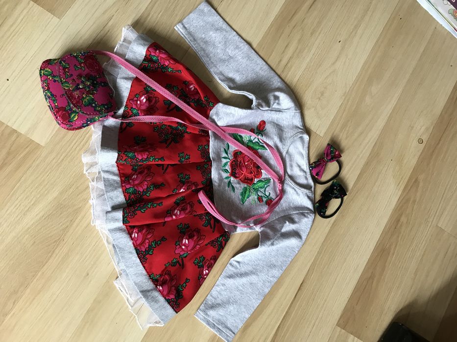 Zestaw góralski dla dziewczynki Folk  68/74