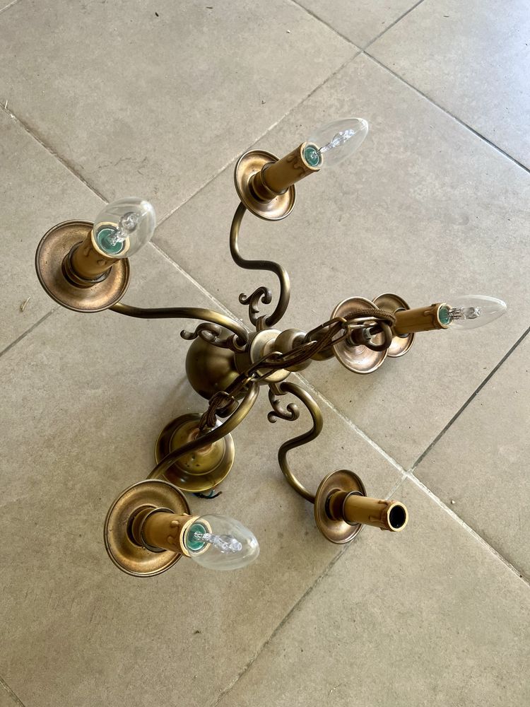 Candeeiro de tecto de 5 lampadas
