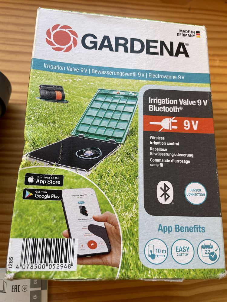 Клапан ирригационный Gardena 9 В Bluetooth