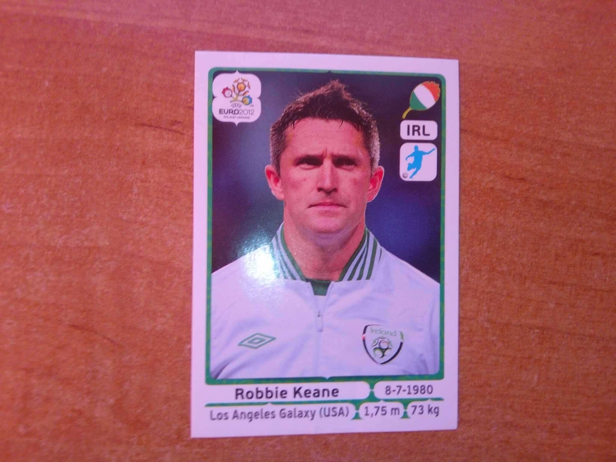 Naklejka Euro 2012 Robbie Keane Irlandia Poland Ukraine nr 364 Panini