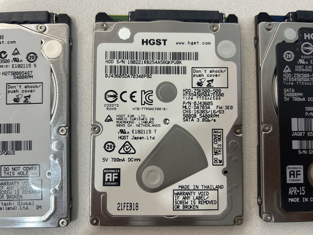 Discos rigidos 2.5” de 500Gb