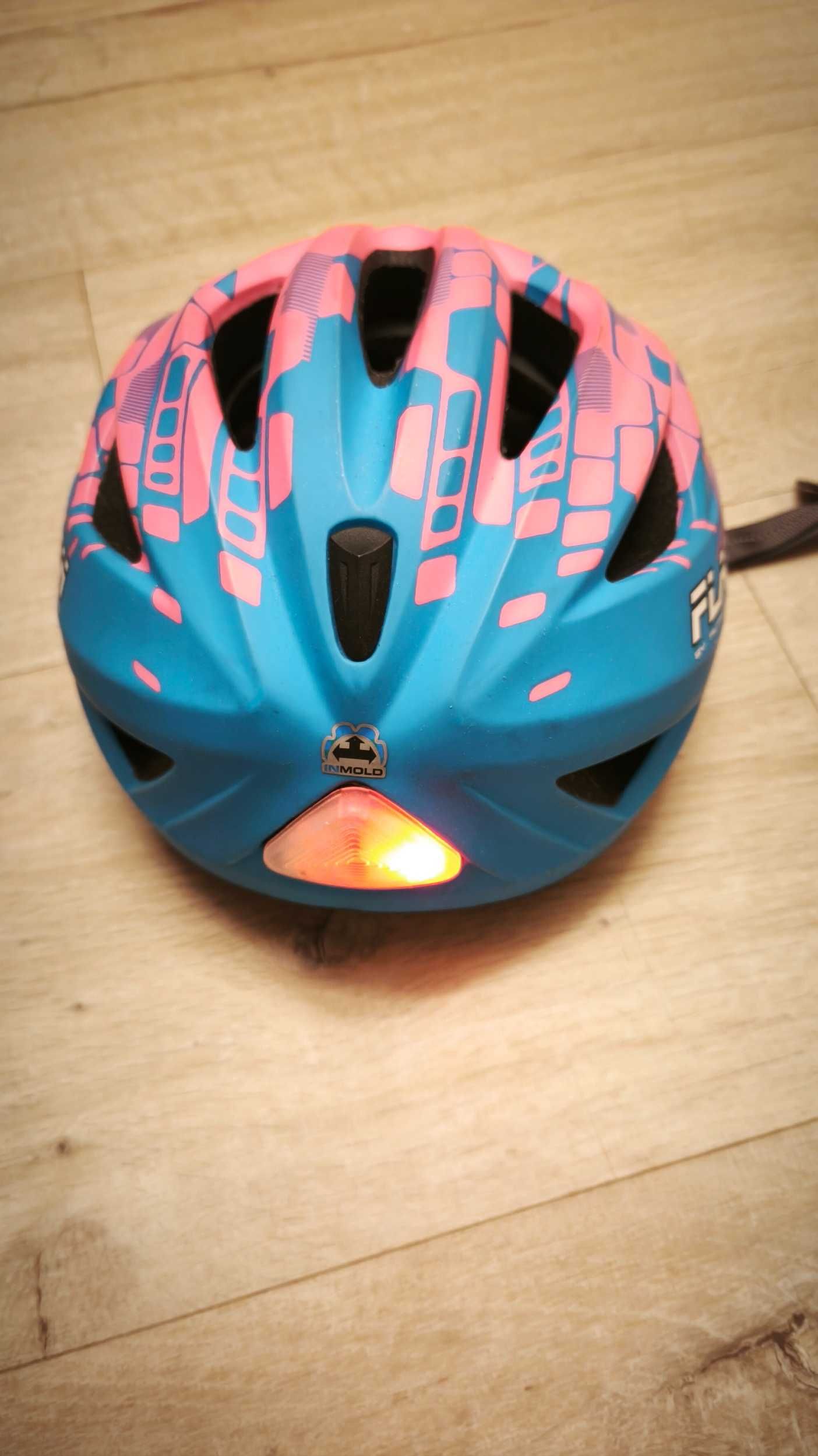 Kask dziecięcy Author Flash rozmiar 51-55 LAMPKA LEKKI