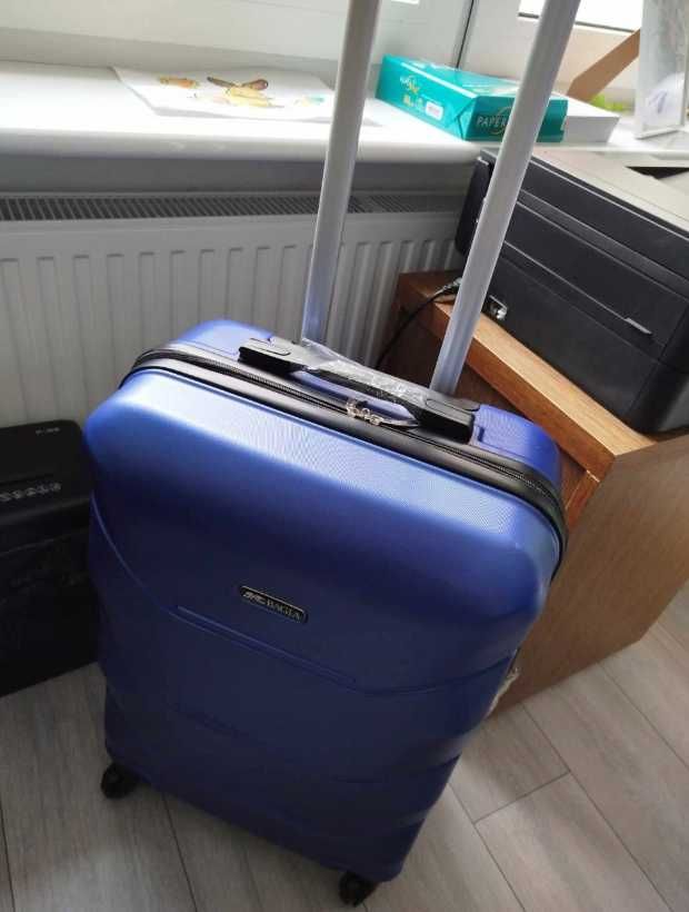 Walizka kabinowa mała podróżna granatowa 32 Litry *NOWA*