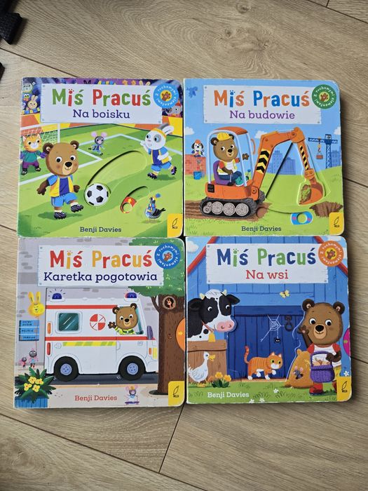 Książeczki z ruchomymi elementami Mis pracuś