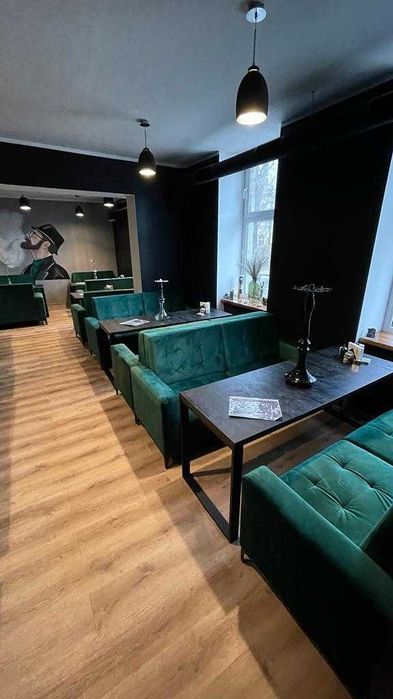 Wyposażenia restauracji barów kawiarni  loże - ławki tapicerowane