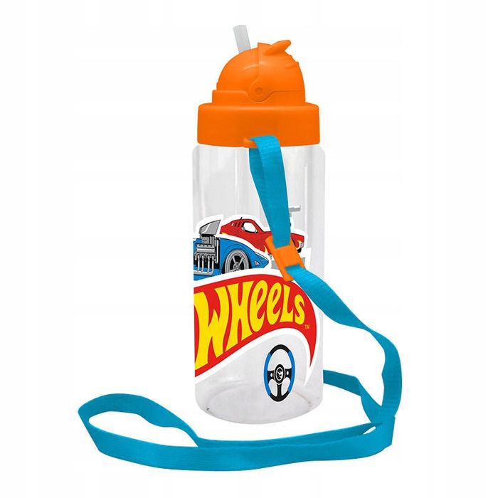 Bidon 500 ml HOT WHEELS butelka 500ml z paskiem rurką
